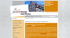 Desktop Screenshot of meininger-stadtplaetzchen.de