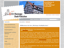 Tablet Screenshot of meininger-stadtplaetzchen.de